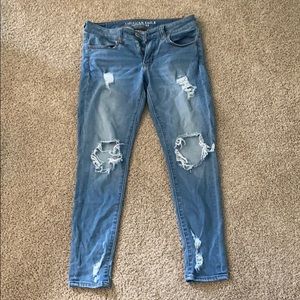 American Eagle Destructed Jegging